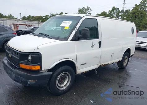 2006 Chevrolet Express Work Van from USA, damaged, VIN 1GCGG25V561177916